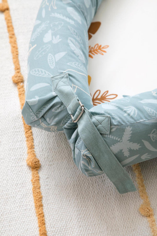 Sebra Baby Nest - Wildlife - Eucalyptus Blue - Laadlee