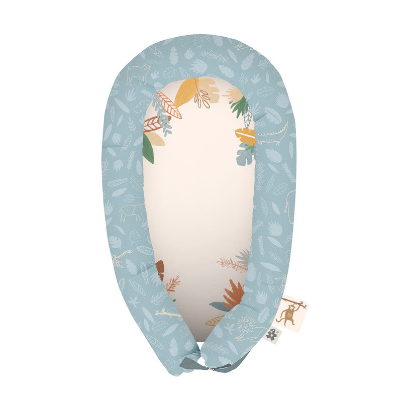 Sebra Baby Nest - Wildlife - Eucalyptus Blue - Laadlee