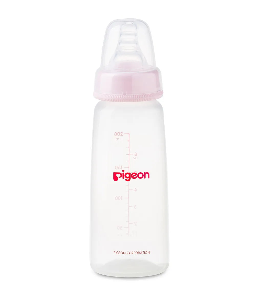 Pigeon Plastic Feeding Bottle 200ml - Assorted