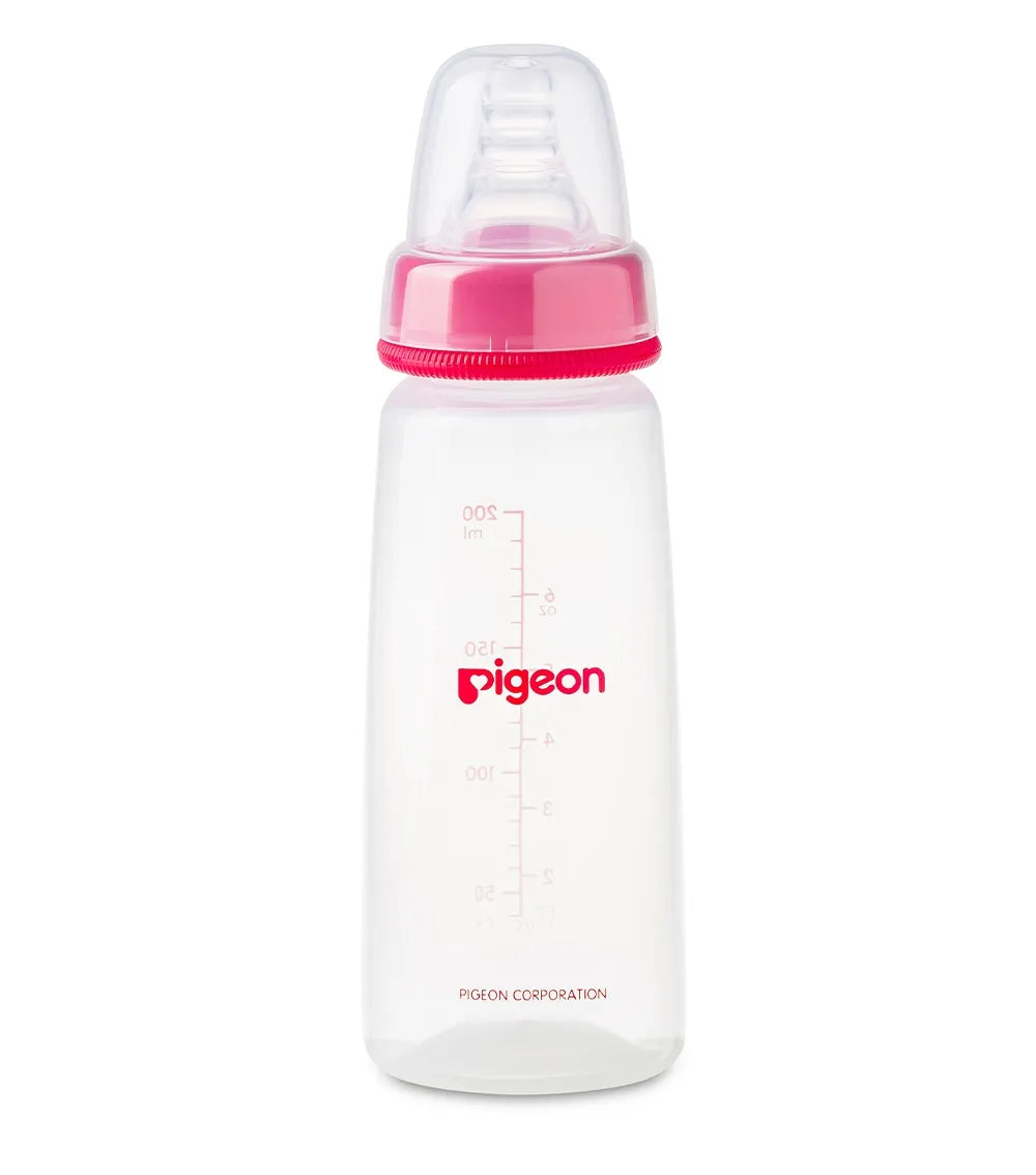 Pigeon Plastic Feeding Bottle 200ml - Assorted