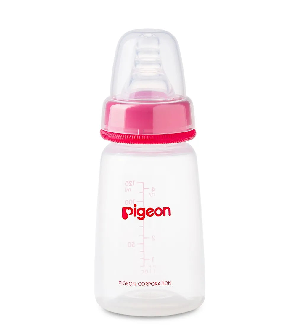 Pigeon Plastic Feeding Bottle 120ml  - Assorted