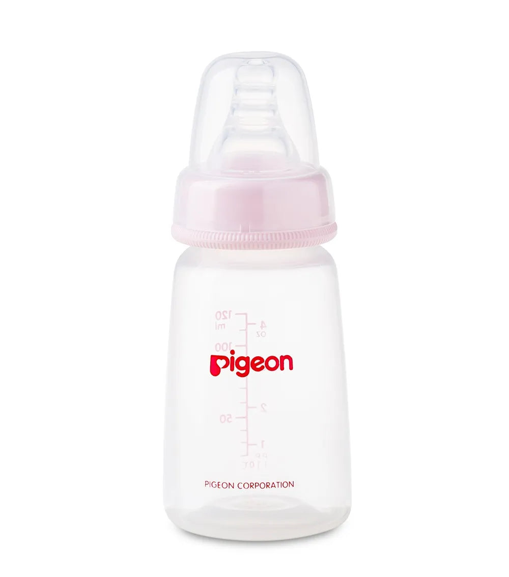 Pigeon Plastic Feeding Bottle 120ml  - Assorted