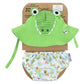 Zoocchini Reusable Baby Swim Diaper & Sun Hat Set - Alligator - Laadlee