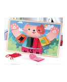 Andreu Toys Basic Skills Board Little Cat Dress - Laadlee