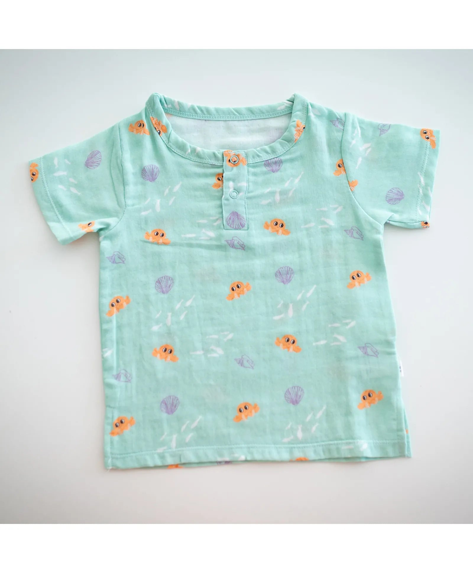 Tickle Tickle Organic Muslin Shorts and Tee Set - Lil Octy - Laadlee