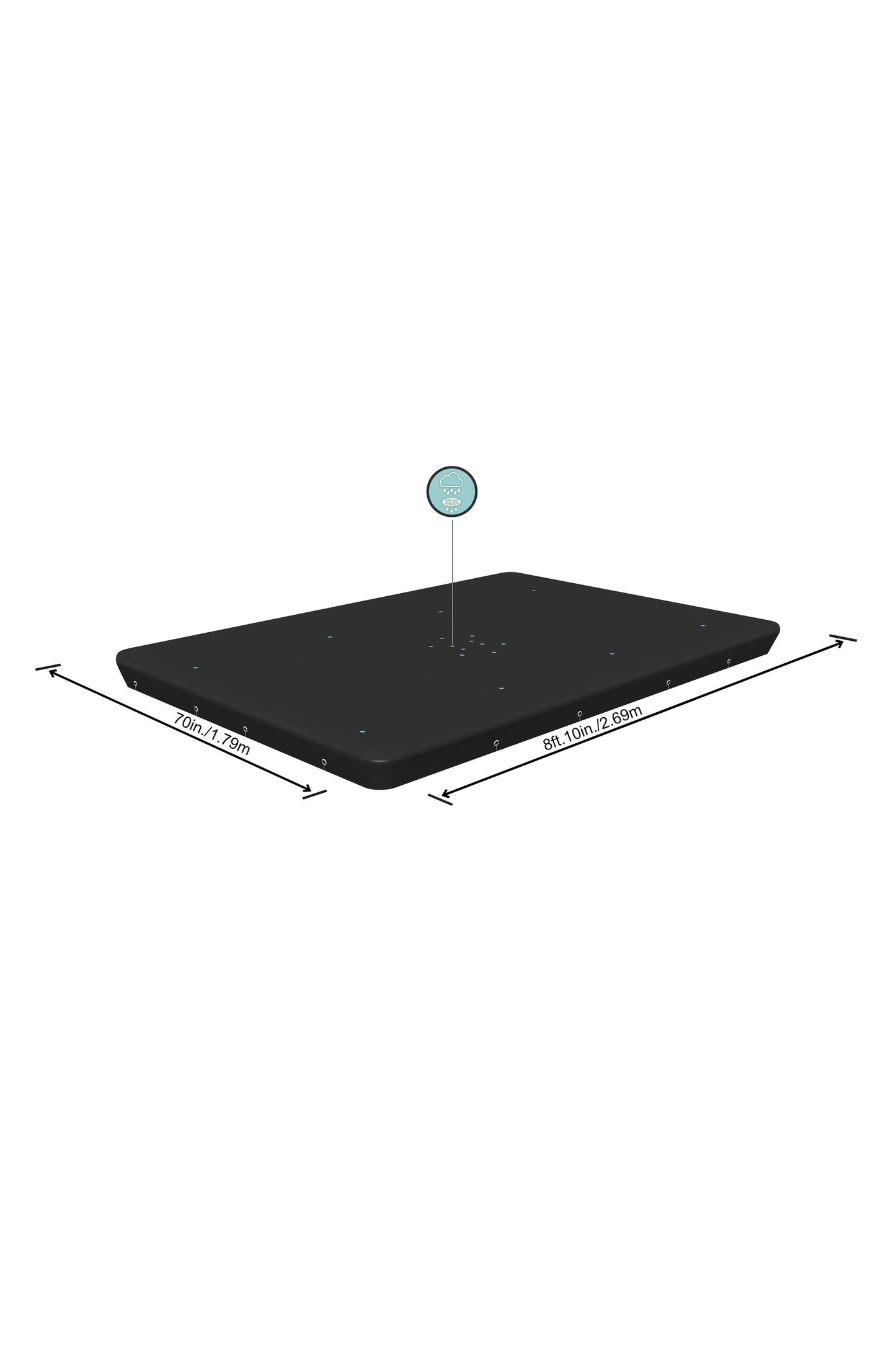 Bestway Pool Cover Steel - 282X196cm