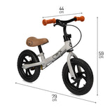 MoMi Breki Bicycle With Brake Gray