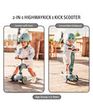 Scoot & Ride 2-in-1 Highwaykick 1 Scooter And Helmet S-M - Steel
