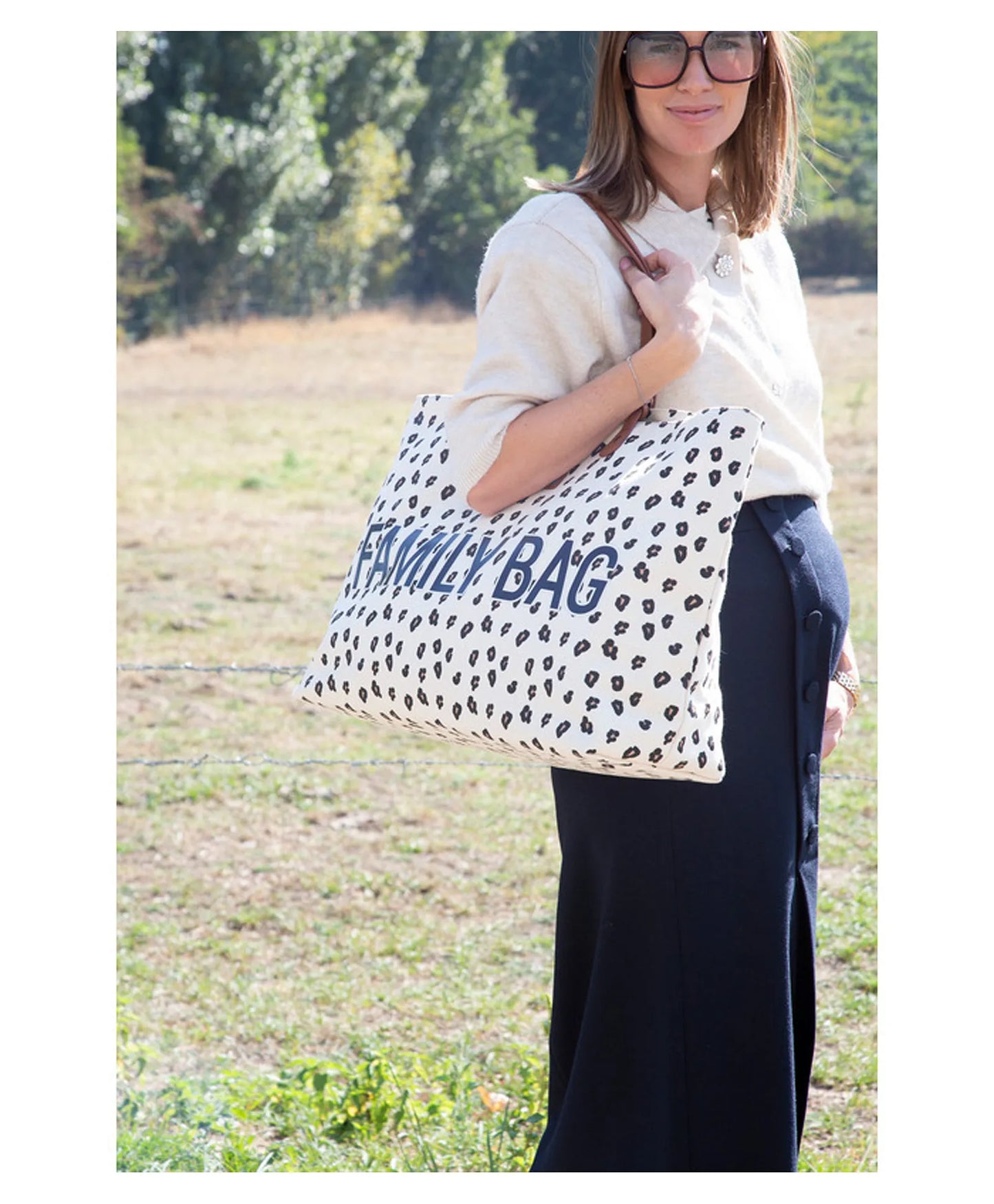 Childhome Family Bag - Canvas Leopard