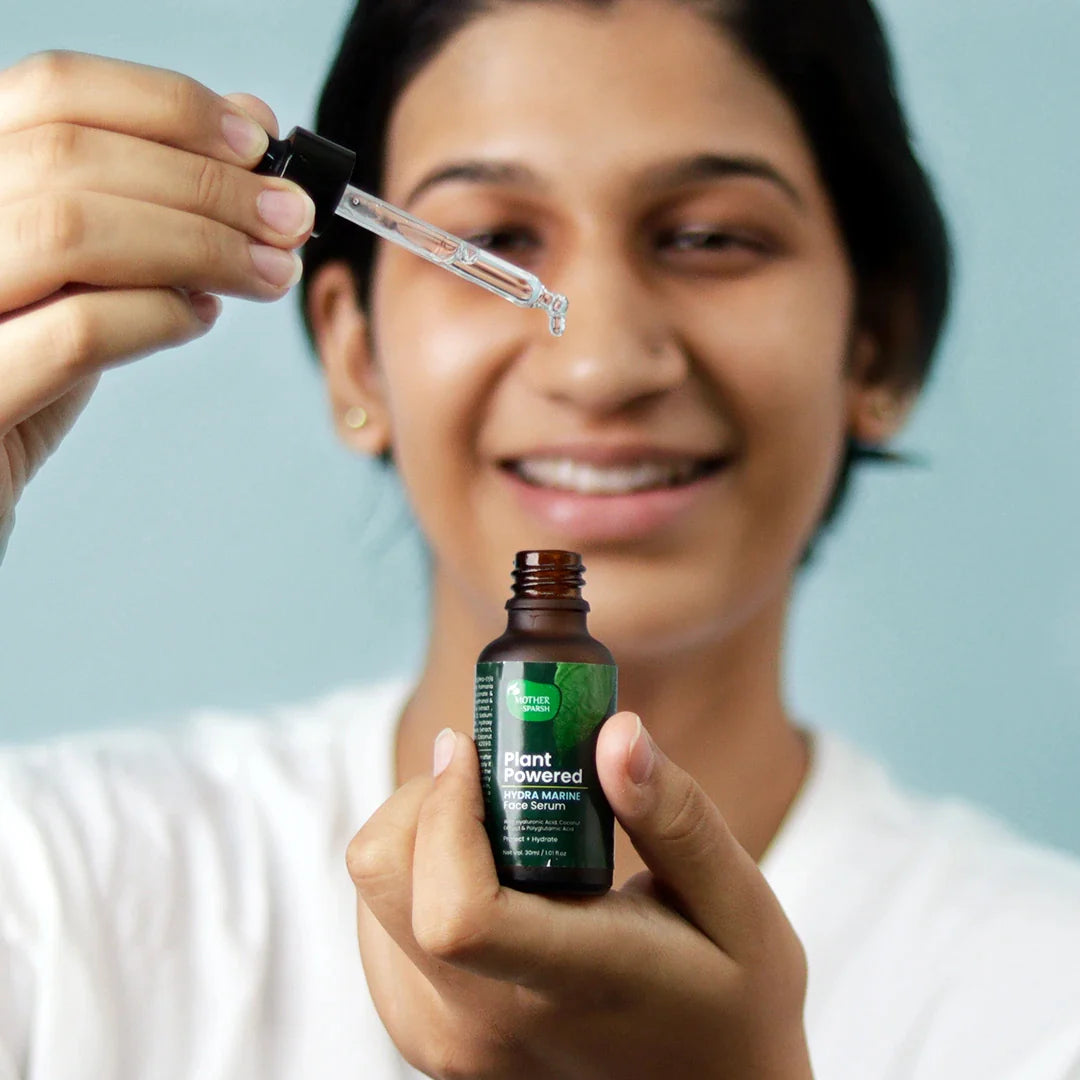Mother Sparsh Plant Powered Hydra Marine Face Serum - 30ml - Laadlee