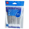 Deli Ball Point Pen 0.7  Blue (Pack of 10)