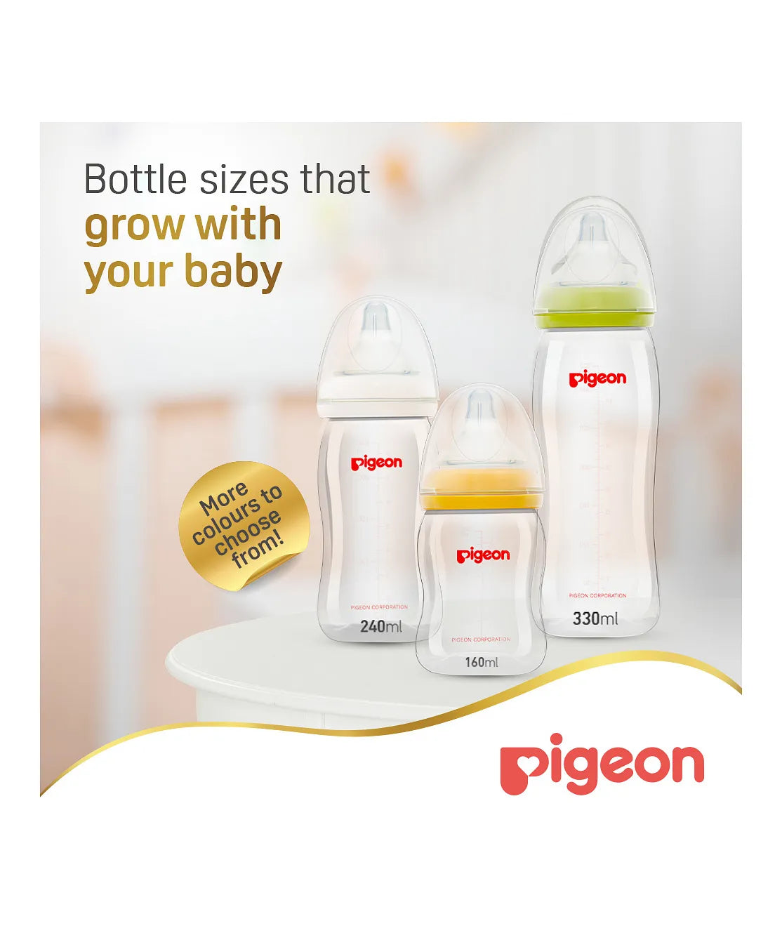 Pigeon Softtouch WN Plastic Bottle - 240ml