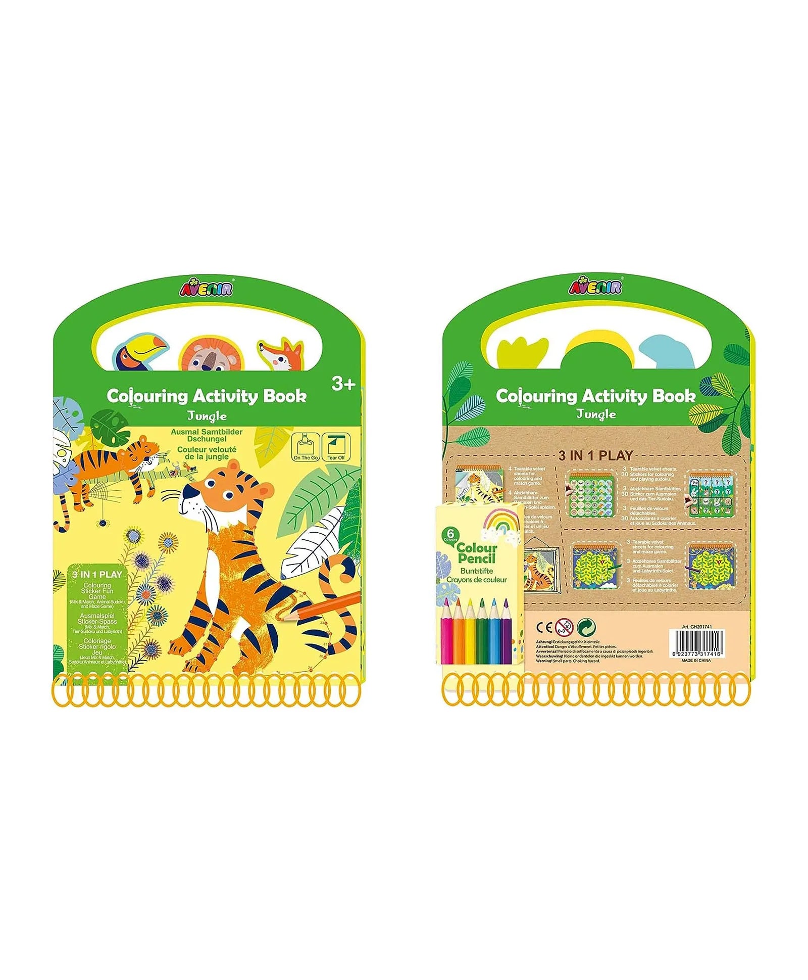 Avenir Coloring Activity Book - Jungle - Laadlee