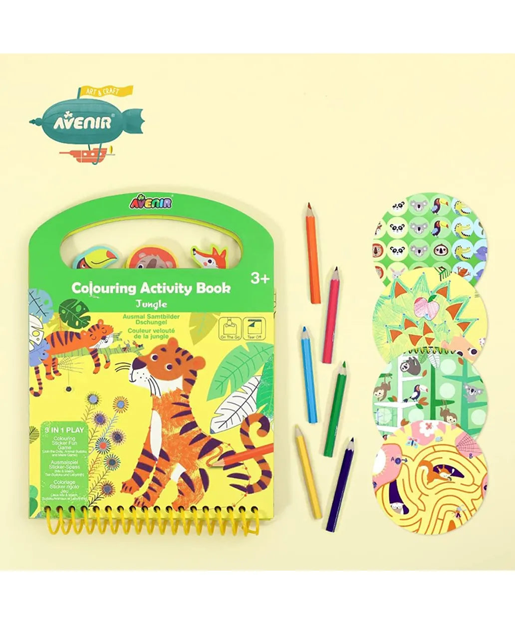 Avenir Coloring Activity Book - Jungle - Laadlee