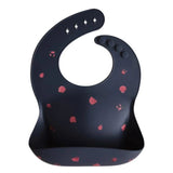 Mushie Silicone Bib Shells Smoke - Laadlee