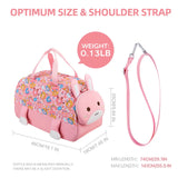 Nohoo 3D Cute Rabbit Kids Duffle Bag / Activity Bag 18Inch - Pink