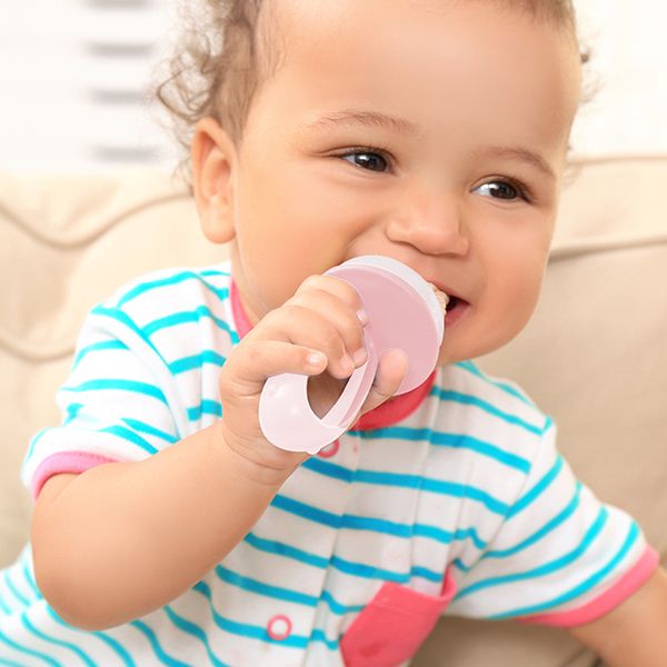 Babyjem Silicone Fruit & Vegetable Feeder - Pink - Laadlee