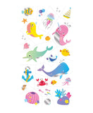 Avenir Tattoo Sticker - Sea Animal - 52pc - Laadlee
