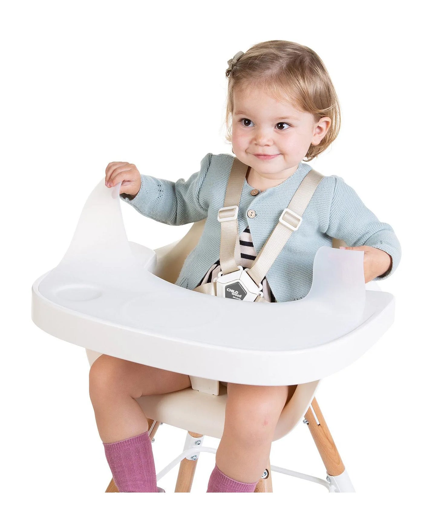 Childhome Evolu Tray ABS + Silicone Placemat - White