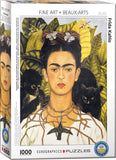 eurographics-self-portrait-with-thorn-necklace-by-frida-kahlo-puzzle-1000pcs - 1