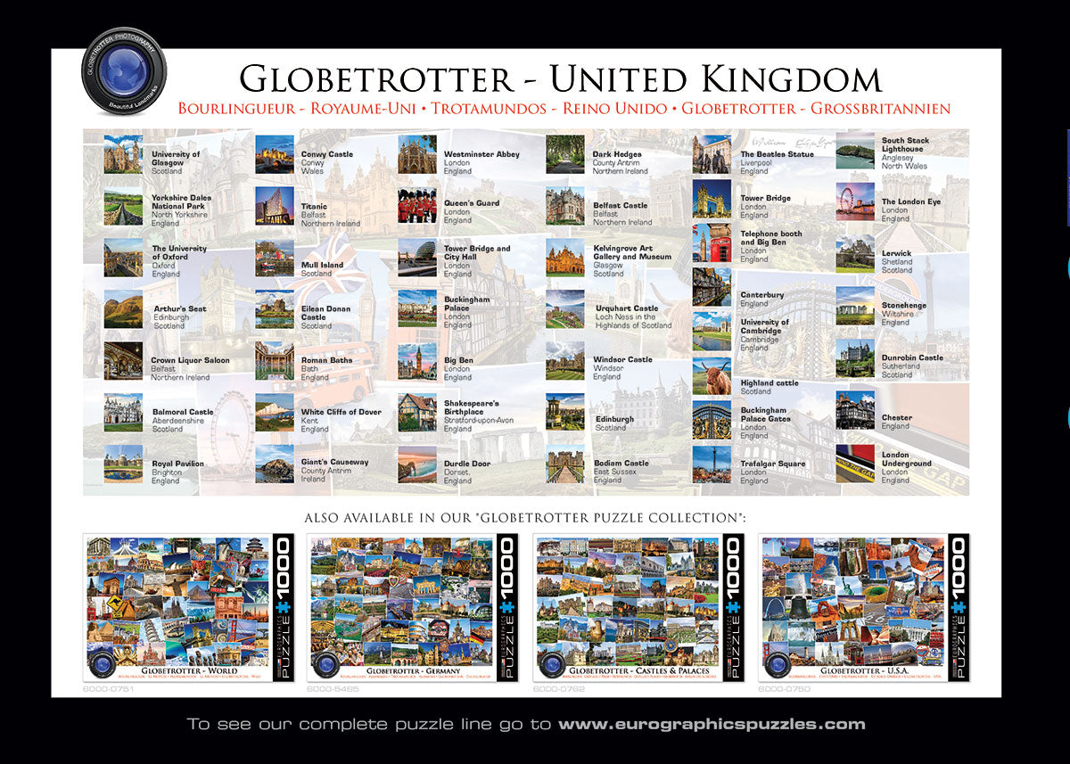 EuroGraphics Globetrotter United Kingdom - 1000Pcs