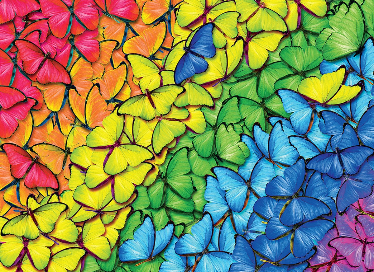 eurographics-butterfly-rainbow-puzzle-1000pcs - 2