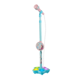 Disney Frozen AUX Star Karaoke Mic Stand With RGB Lights - Pink