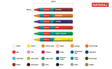 Nataraj Wax Crayon 24 Colours