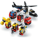 Lego City Helicpter Firetrck & Submrine 60462 Building Set - 874pcs