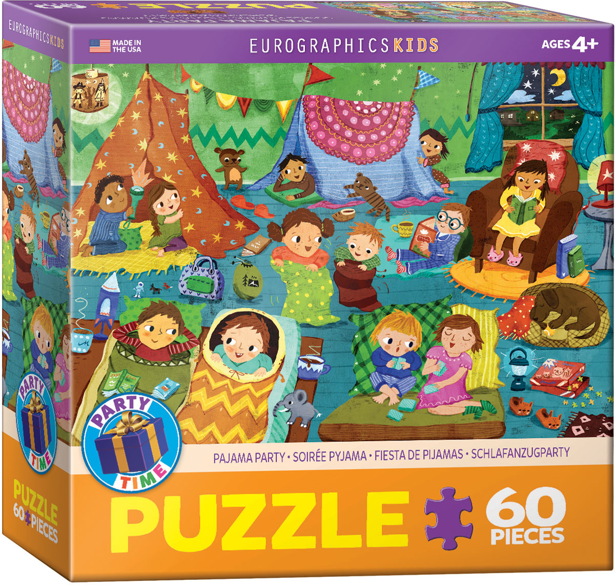 eurographics-pajama-party-puzzle-60pcs - 1