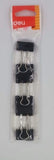 Deli Binder Clip 25mm 6Pcs Dl-25MM-6P