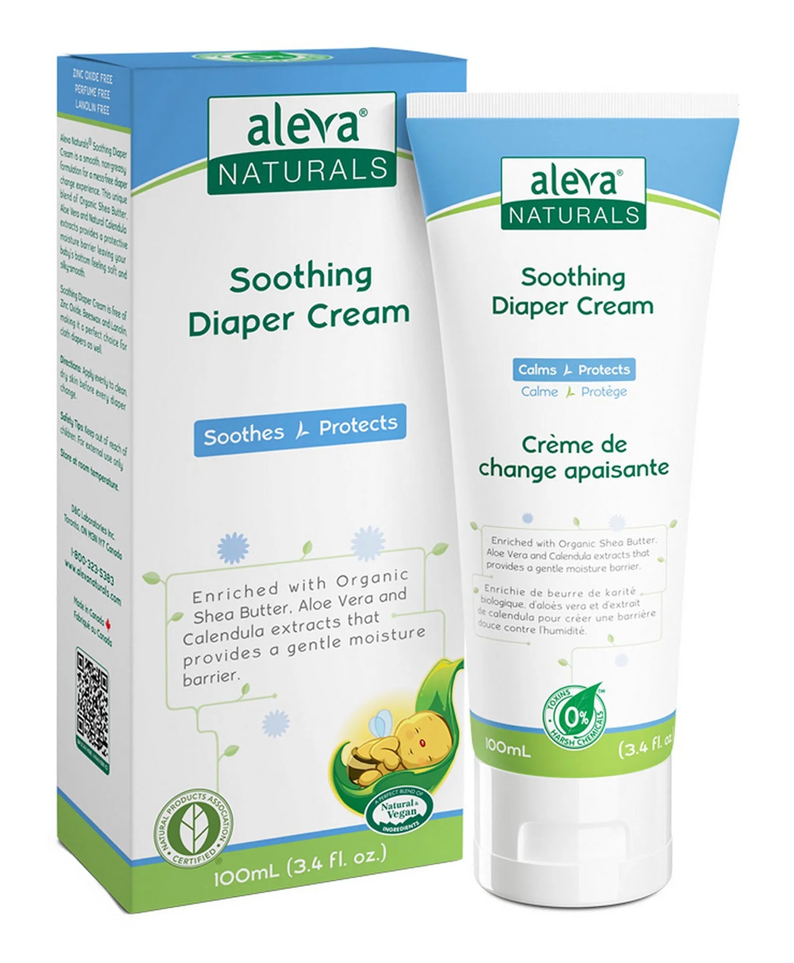 Aleva Naturals Soothing Diaper Cream - 100ml - Laadlee