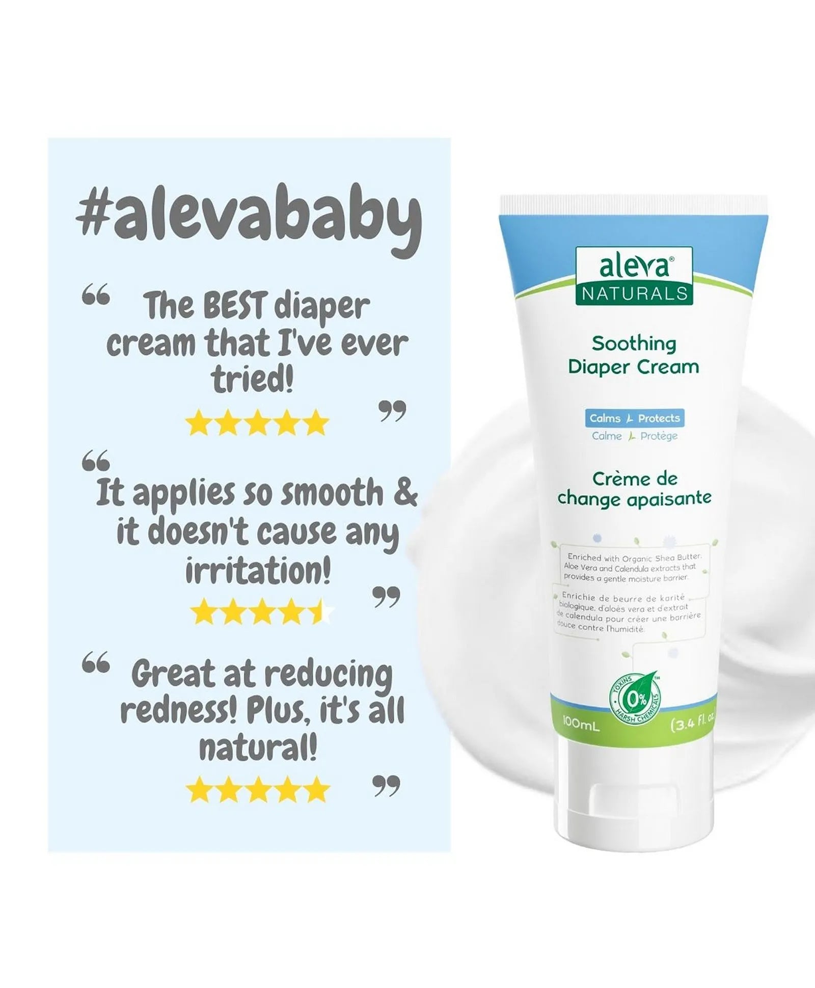 Aleva Naturals Soothing Diaper Cream - 100ml - Laadlee