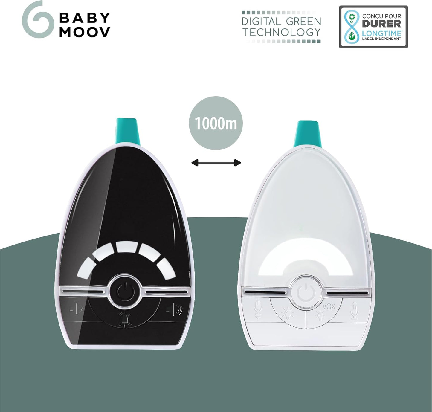 Babymoov Expert Care Low Emission Audio Baby Monitor - 1000m