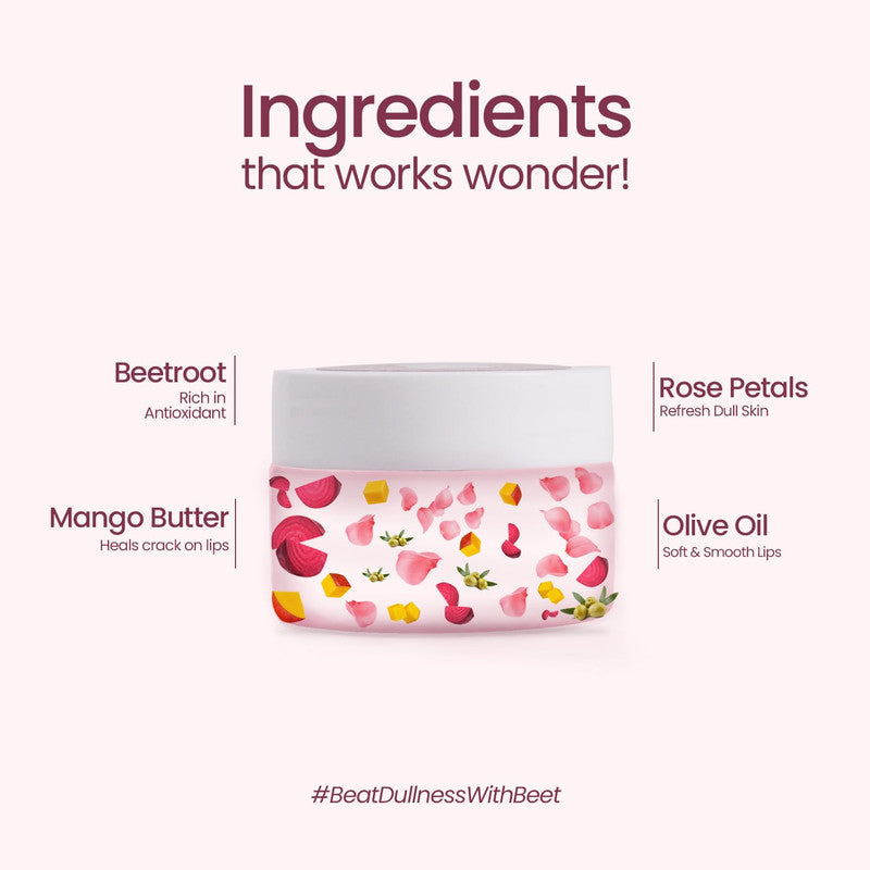 Mother Sparsh Rose & Beetroot Lip Balm - 12ml - Laadlee