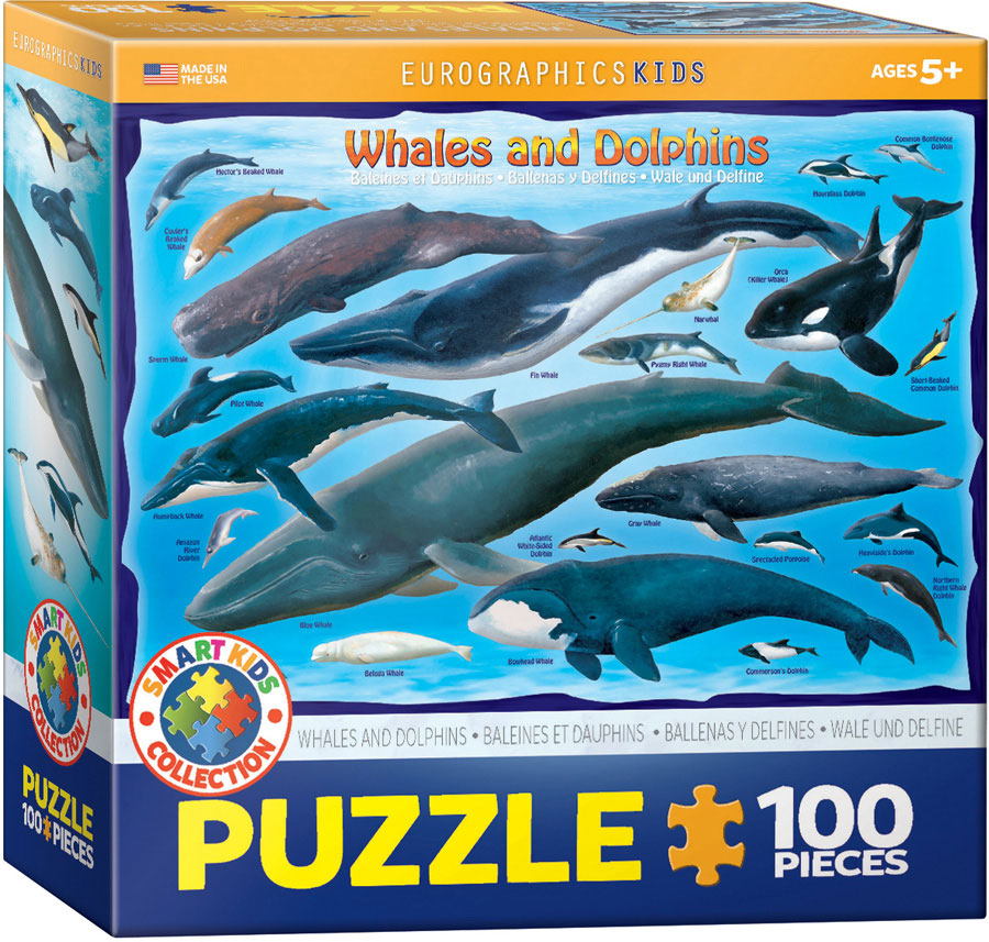 EuroGraphics Whales & Dolphins - 100Pcs