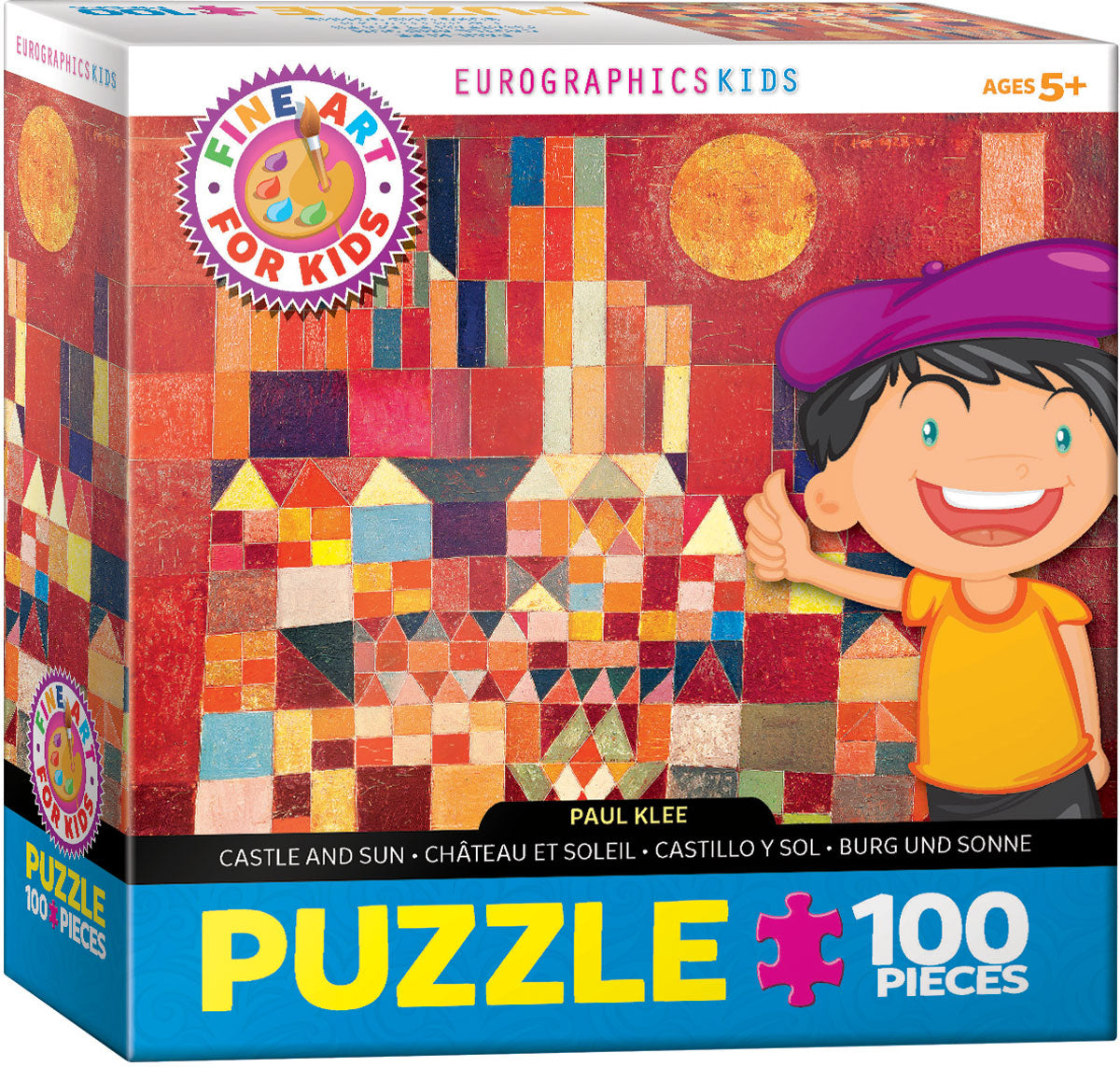 EuroGraphics Castle and Sun by Paul Klee - 100Pcs