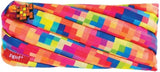 ZIPIT Pixel Pencil Case Made of One Long Zipper - Multicolor
