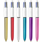 BIC Shine Retractable Ballpoint Pens Assorted - Pack of 1