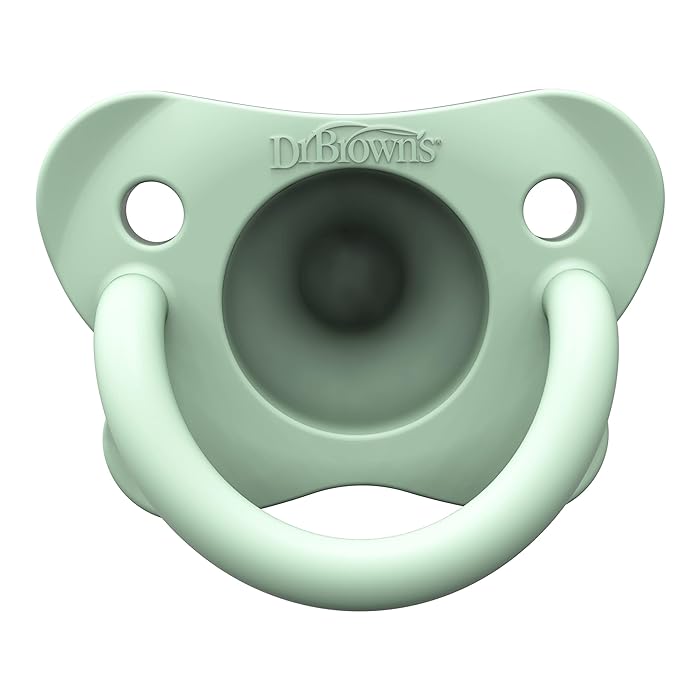 Dr. Brown's Happypaci Silicone One-Piece Soother -Pink And Green - Laadlee