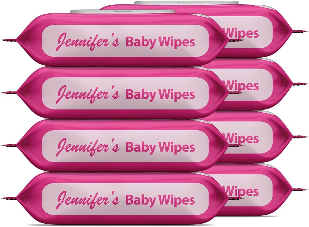 Jennifer's Baby Wipes Pack of 5 + 3 Free - 640pcs