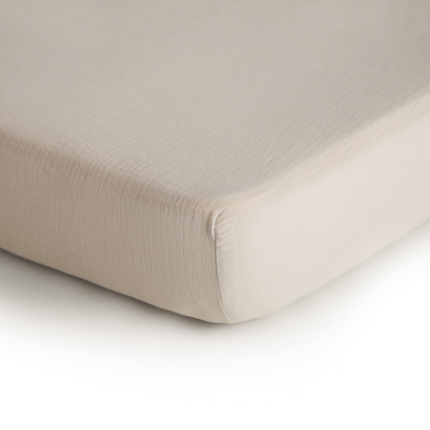 Mushie Crib Sheet Small Fog - Laadlee