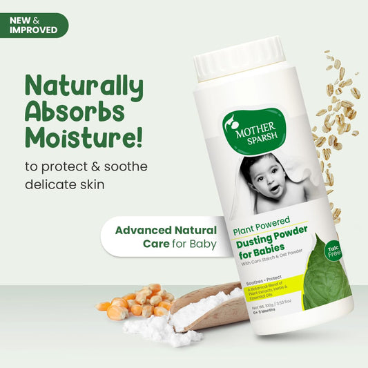 Mother Sparsh Plant Powered Dusting Powder for Babies - 200gm