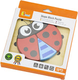Viga Handy Block Puzzle - Ladybird