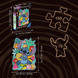 Ravensburger Disney Stitch Shaped Wooden Puzzle – 150pcs