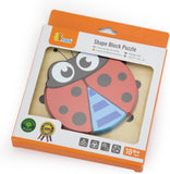 Viga Handy Block Puzzle - Ladybird