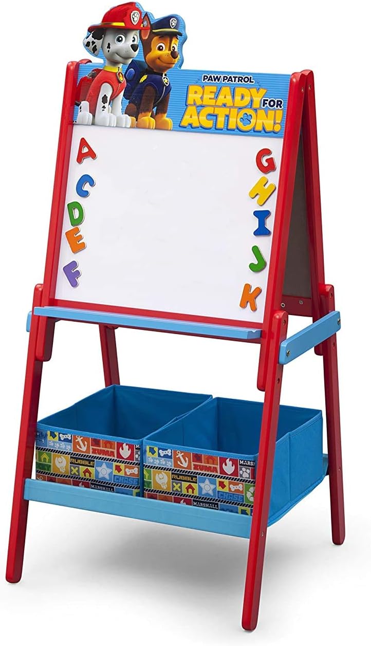 Delta Children Paw Patrol Wooden Activity Easel With Storage