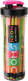 Doms Neon RT HB/2 Pencils Plastic Sipper 30 Pcs