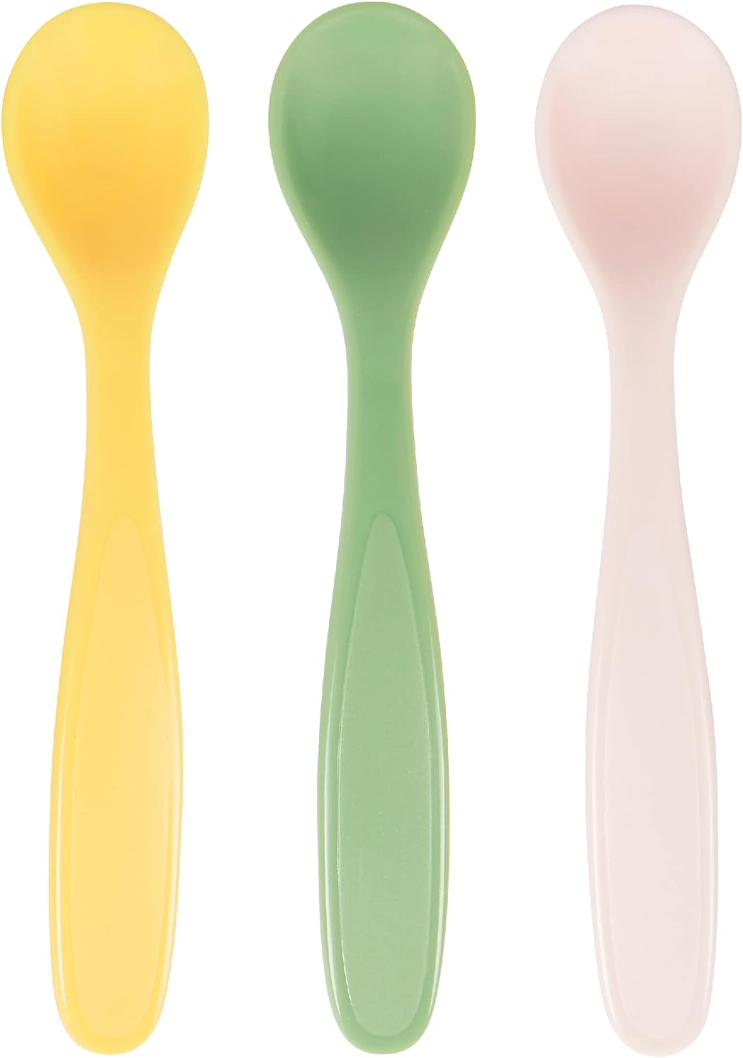 Badabulle Soft Baby Spoons Pastel - Set of 3 - Laadlee