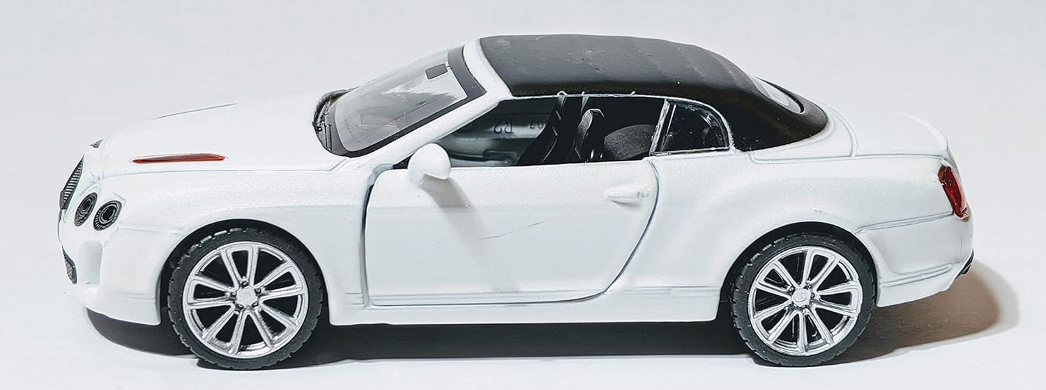 MSZ Bentley Continental Super Sports ISR Car 1:32 Die-Cast Replica - White - Laadlee